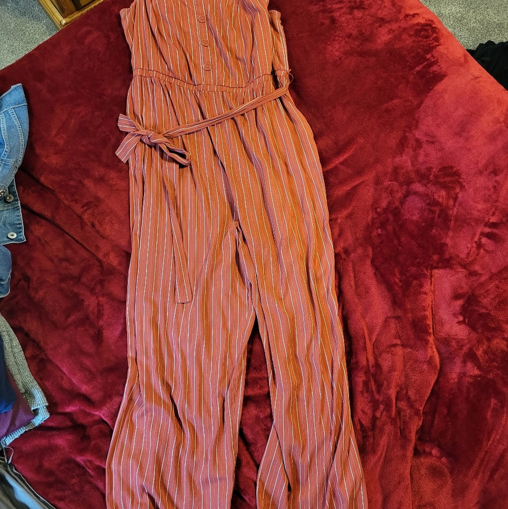 Pin striped jumpsuit